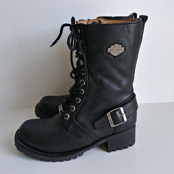 Harley-Davidson Shoes - Harley Davidson Eda  Women's Motorcycle Boots Sz 6
